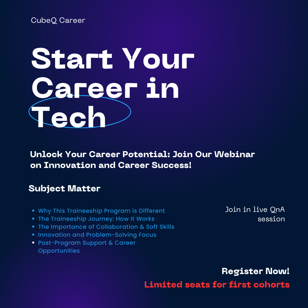 Join cubeqanalytica career development webinar program